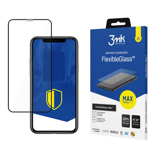 3mk FlexibleGlass Max Black Hybrid Glass for iPhone Xs Max / 11 Pro Max_0
