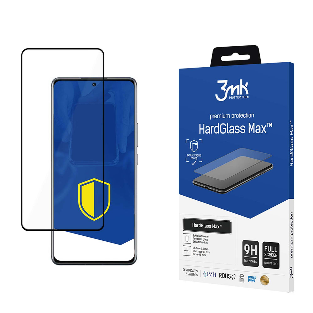 3mk HardGlass Max Black Tempered Glass for Xiaomi 12 Pro / 13 Pro_0