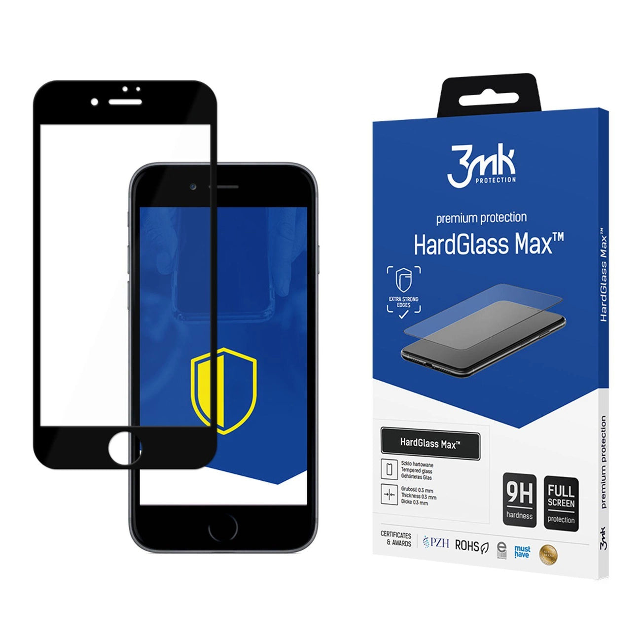 9H 3mk HardGlass Max™ glass for iPhone 8_0