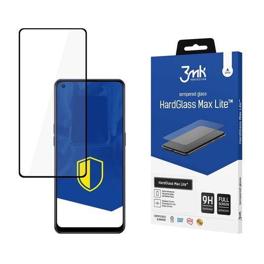 9H 3mk HardGlass Max Lite™ glass on Oppo Reno 7 Lite 5G_0