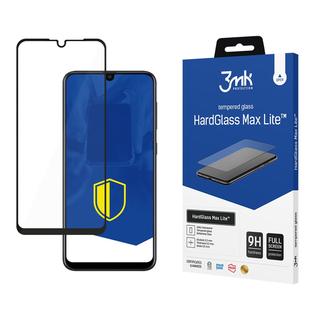 3mk HardGlass Max Lite Black Tempered Glass for Samsung Galaxy A30S_0