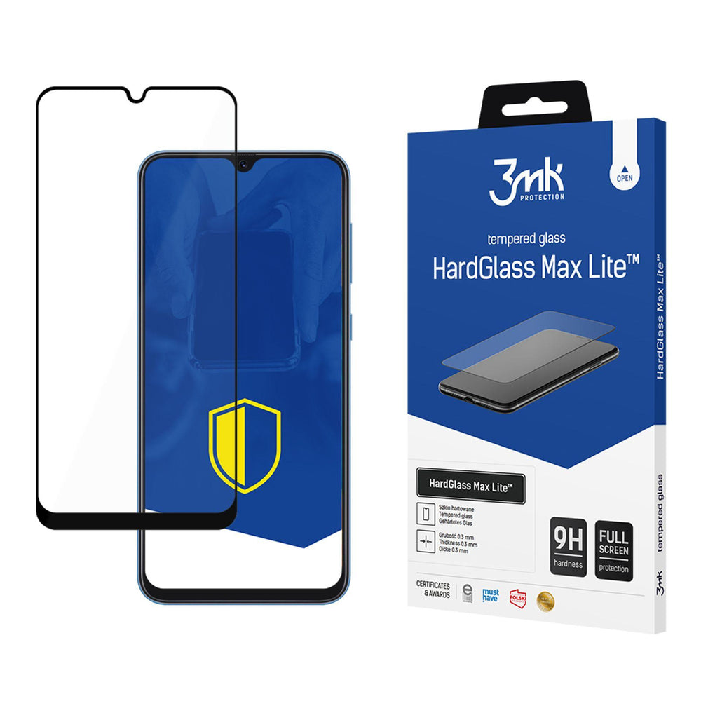 3mk HardGlass Max Lite Black Tempered Glass for Samsung Galaxy A30_0