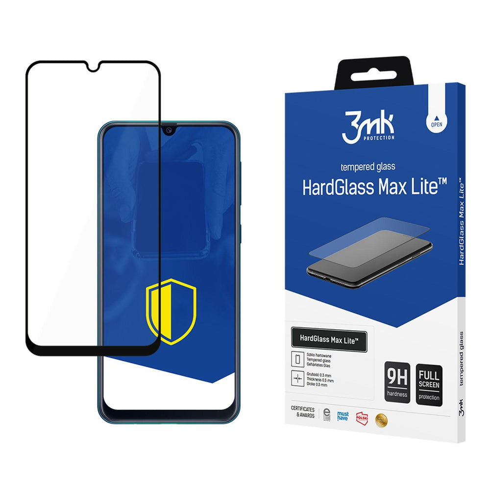 3mk HardGlass Max Lite Black Tempered Glass for Samsung Galaxy M31 / M31 Prime_0