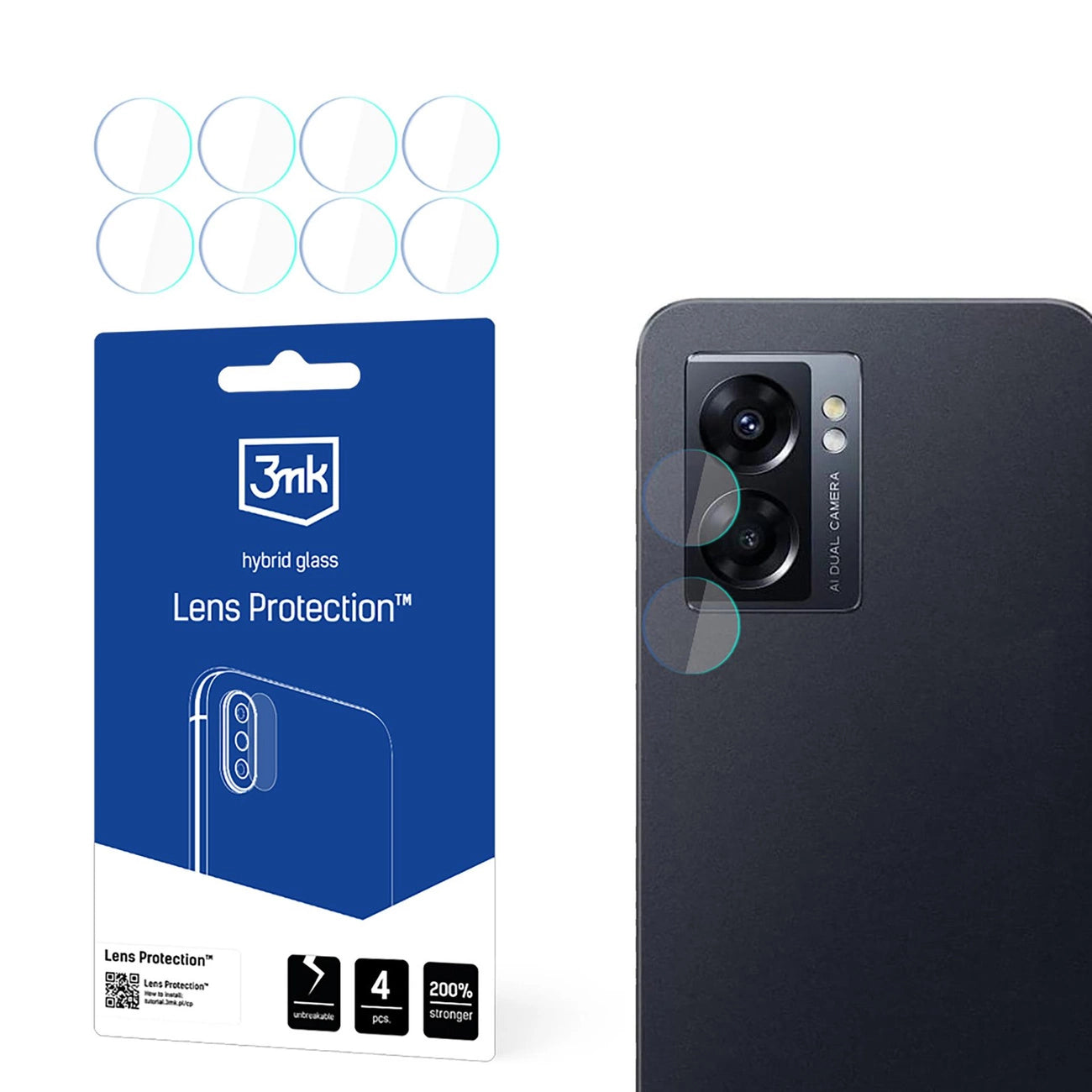 3mk Lens Protection™ hybrid camera glass for Oppo A77 5G_0