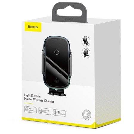 Baseus Automatic Electric Car Holder Qi Wireless Charger 15W Black (WXHW03-01)_9