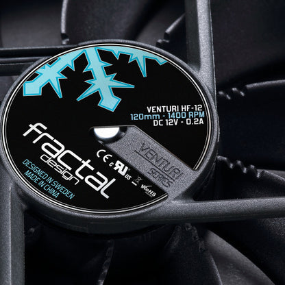 Fractal Design Venturi HP-14 PWM Carcasa del ordenador Ventilador 14 cm Negro, Gris_2