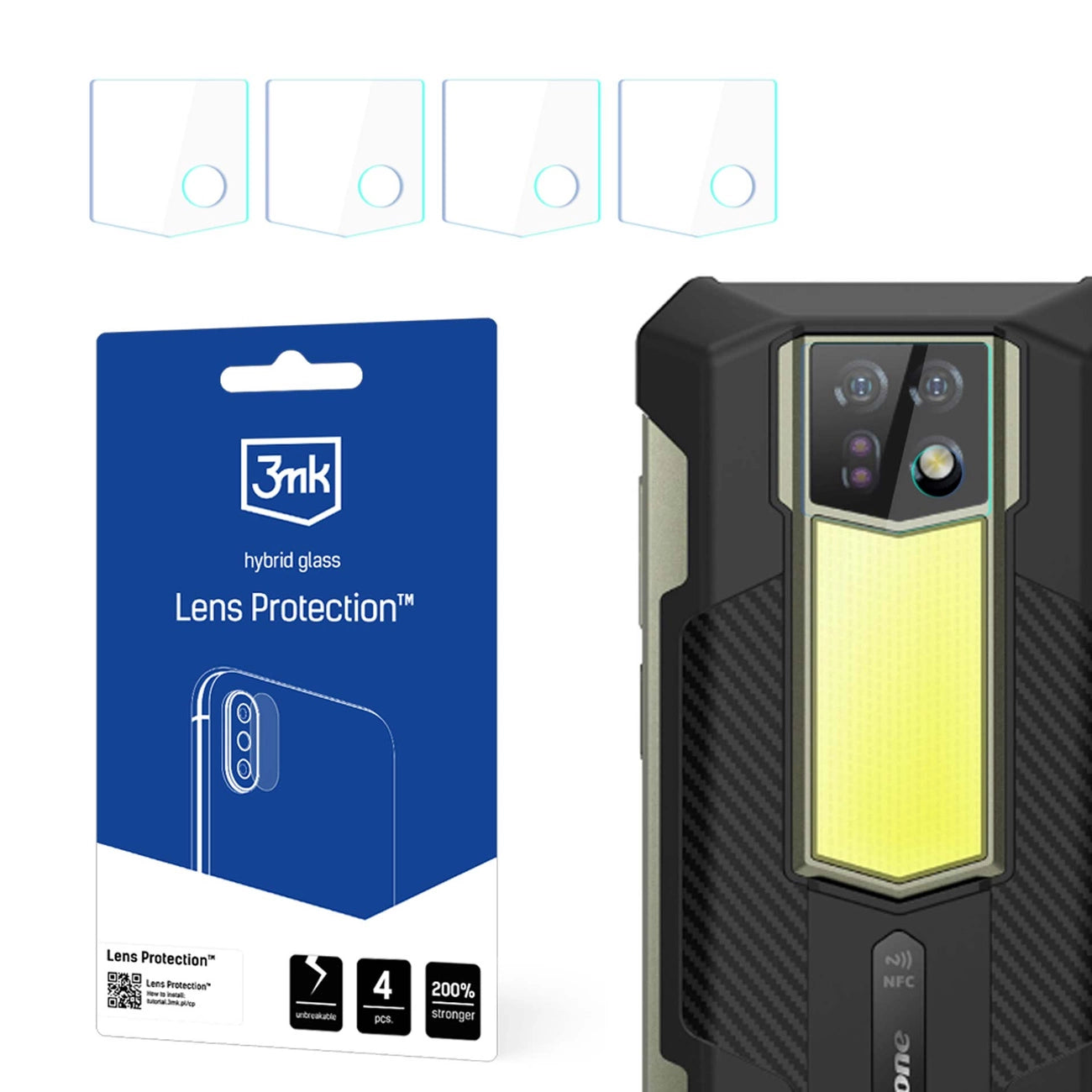 3mk Lens Protection™ hybrid camera glass for Ulefone Armor 24_0
