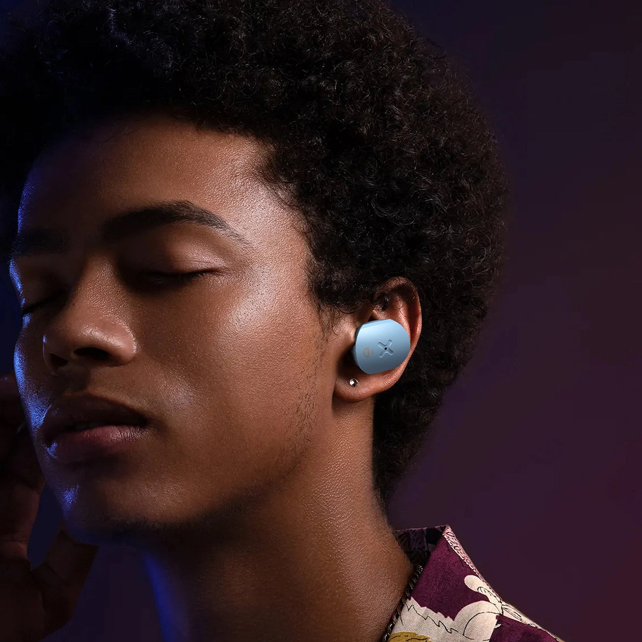Choetech BH-T22 LightAura VocalSound wireless TWS Bluetooth 5.3 headphones - blue_6