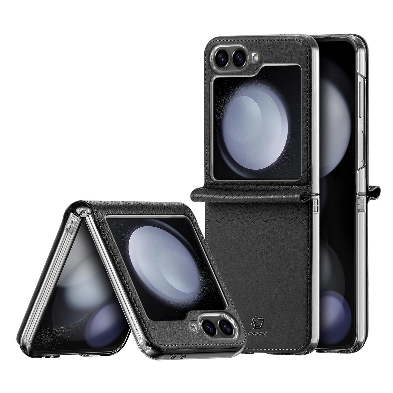Dux Ducis Brill leather case for Samsung Galaxy Z Flip 6 - black_1
