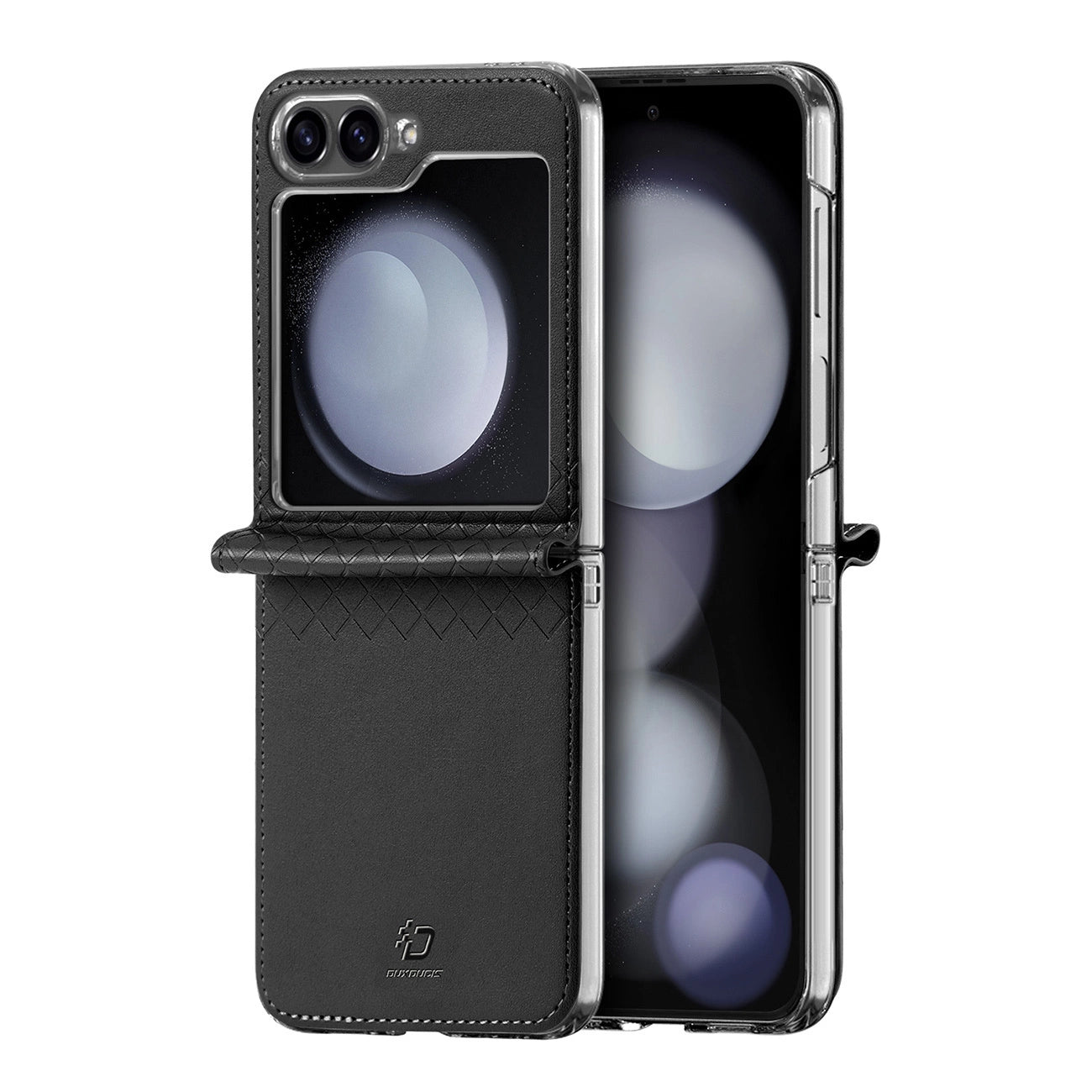 Dux Ducis Brill leather case for Samsung Galaxy Z Flip 6 - black_0