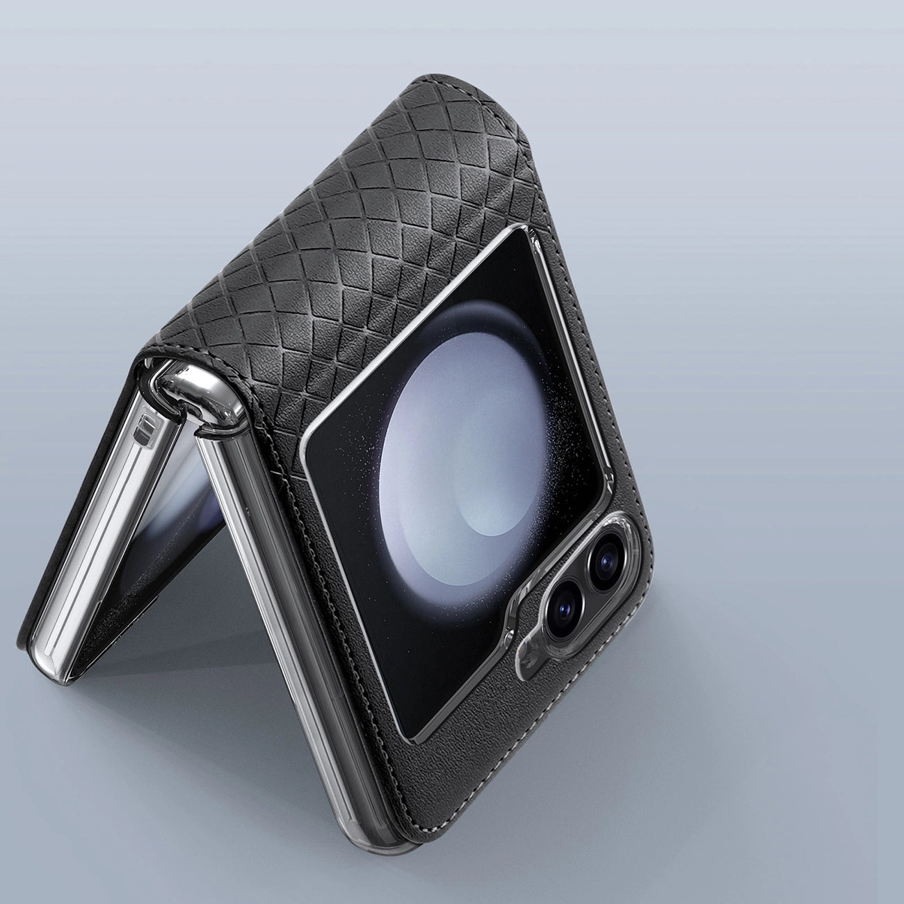 Dux Ducis Brill leather case for Samsung Galaxy Z Flip 6 - black_4