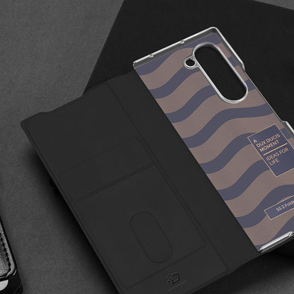 Dux Ducis Brill leather case for Samsung Galaxy Z Fold 6 with flap and card slot - black_10