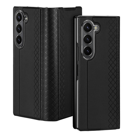 Dux Ducis Brill leather case for Samsung Galaxy Z Fold 6 with flap and card slot - black_0