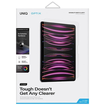 Uniq Optix Clear tempered glass with applicator for iPad Pro 13" 2024_5