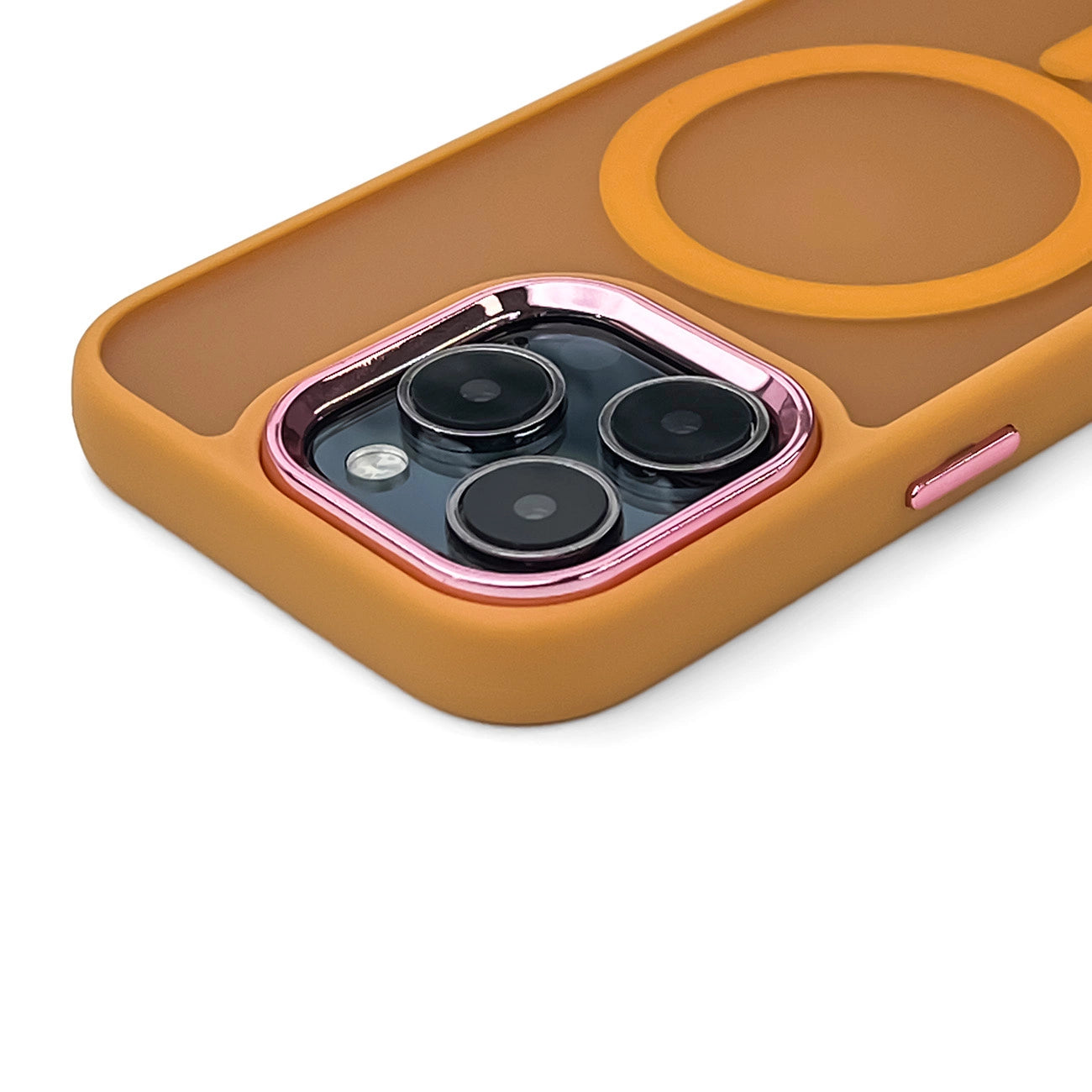 Magnetic Collection MagSafe iPhone 16 Pro Case - Orange_2