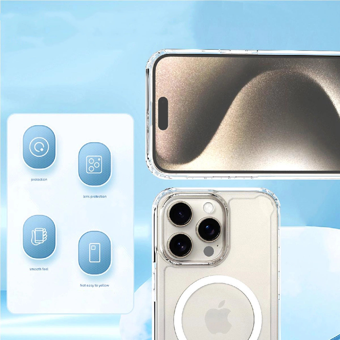 Clear Corner Case MagSafe for iPhone 16 - Clear_5