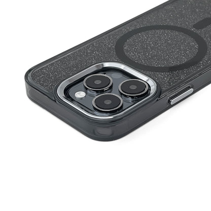 Glitter Case MagSafe for iPhone 16 Plus - black with glitter_1