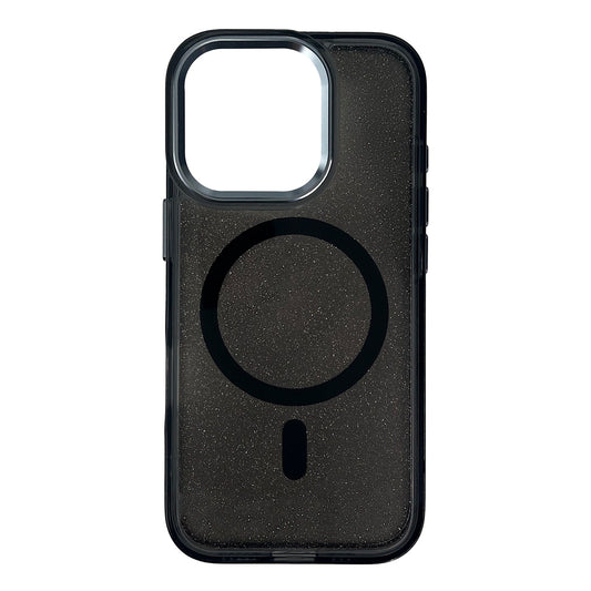 Glitter Case MagSafe for iPhone 16 Pro - black with glitter_0