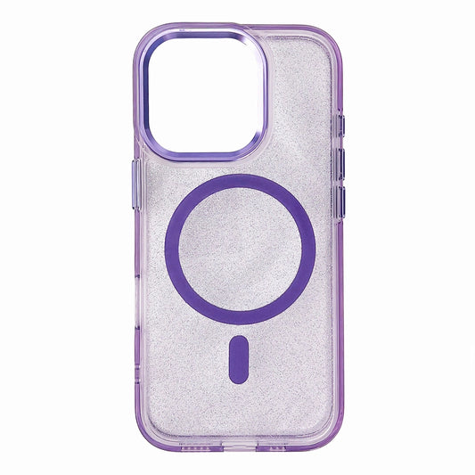 Glitter Case MagSafe for iPhone 16 Pro - purple with glitter_0