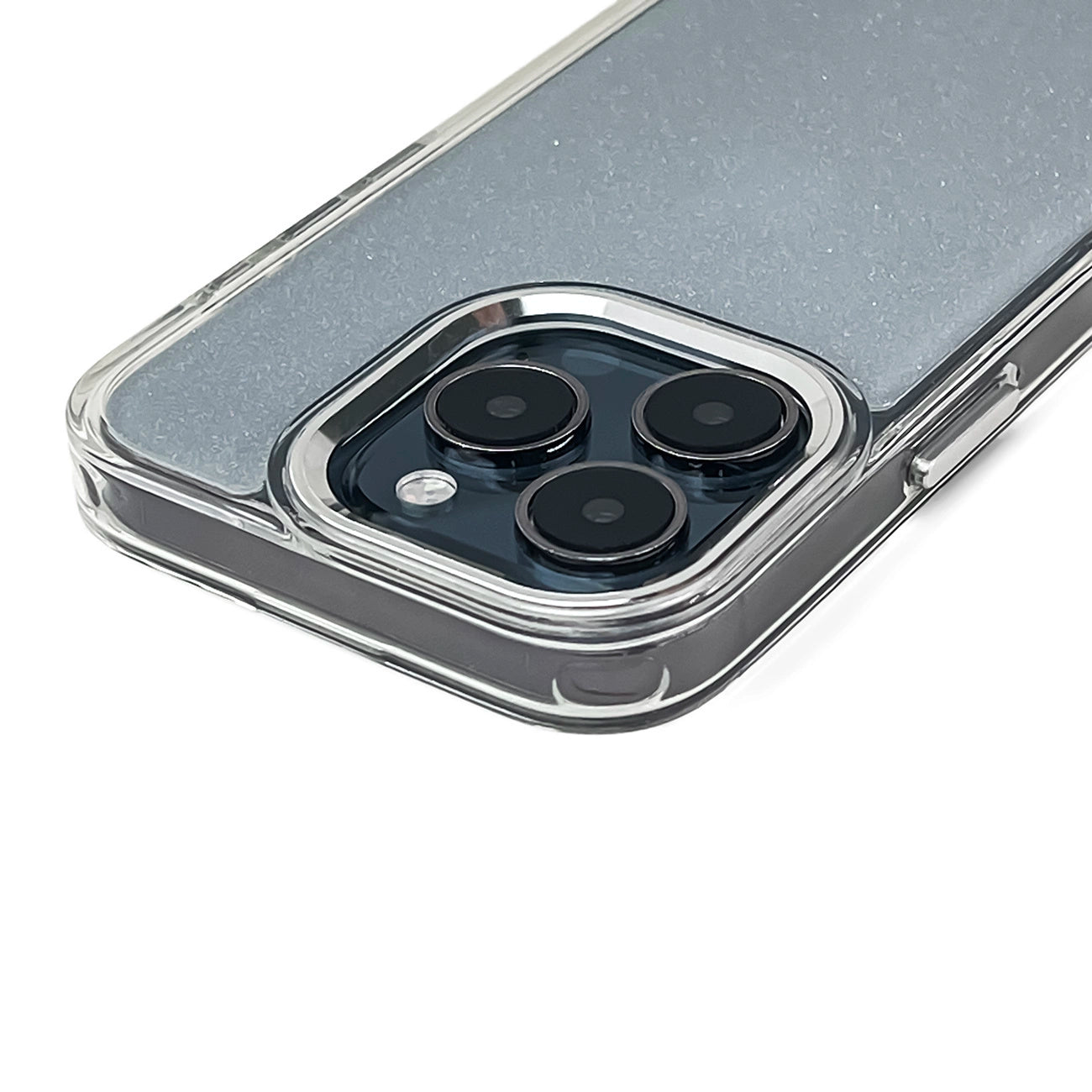 Glitter Case for iPhone 16 - transparent with glitter_2