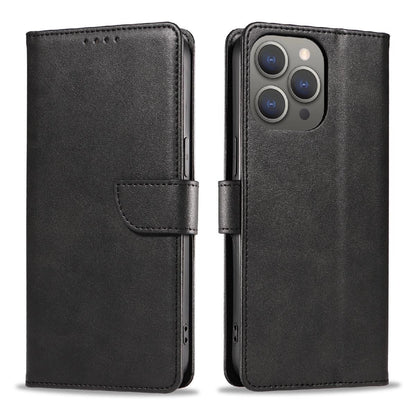 Leather Book Case for iPhone 16 - black_4
