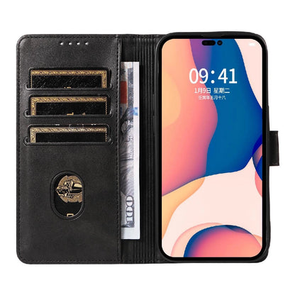 Leather Book Case for iPhone 16 - black_6