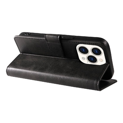 Leather Book Case for iPhone 16 Pro - black_4