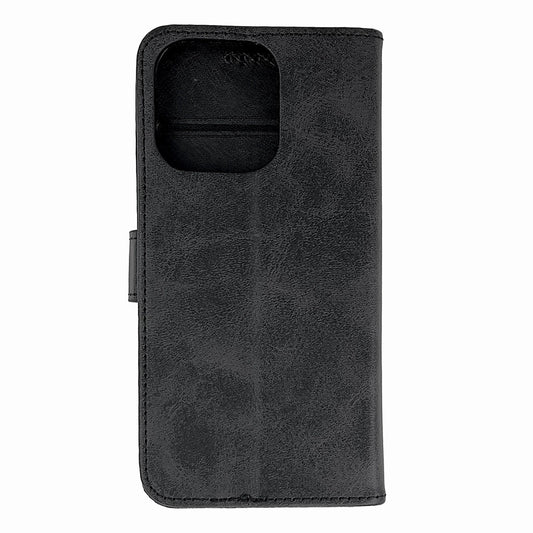 Leather Book Case for iPhone 16 Pro - black_0