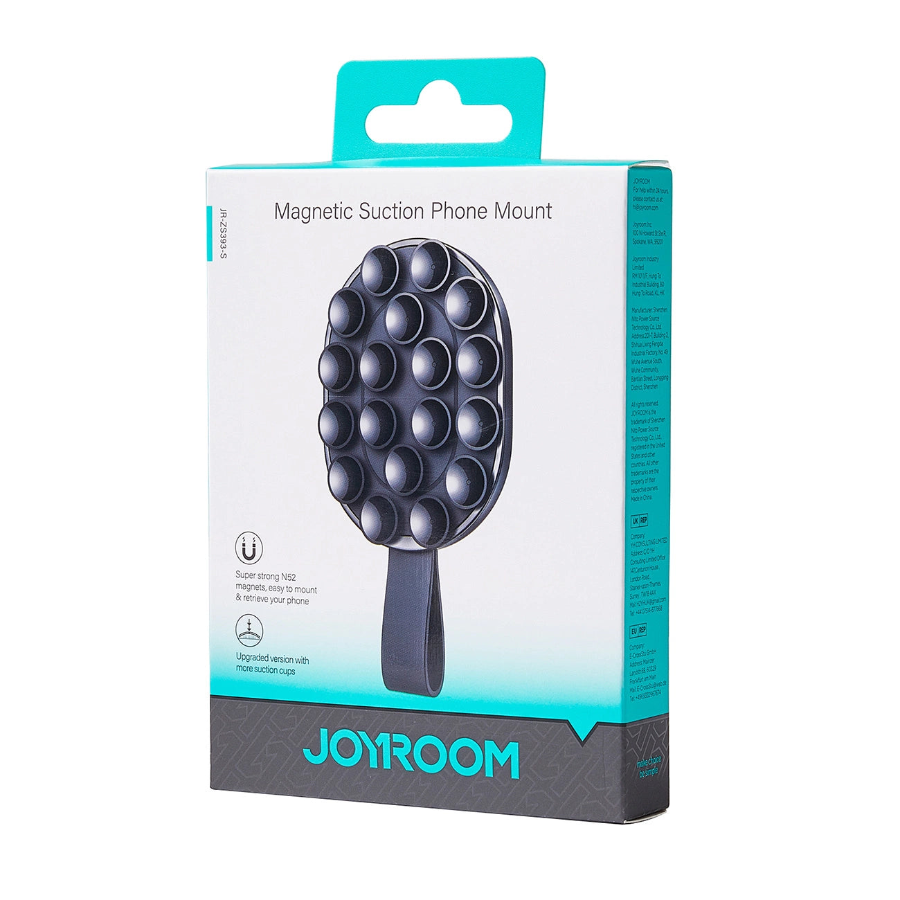 Joyroom JR-ZS393-S magnetic holder with suction cups for 4.7-7&quot; phone - black_2