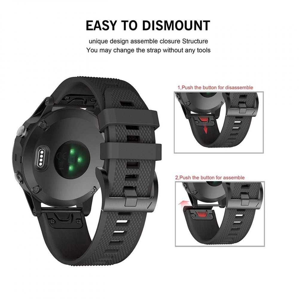 Tech-Protect Smooth case for Garmin Fenix 5 / 6 / 6 Pro / 7 - black_2