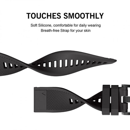 Tech-Protect Smooth Strap for Garmin Fenix 3 / 5X / 3HR / 5X Plus / 6X / 6X Pro / 7X - Black_3