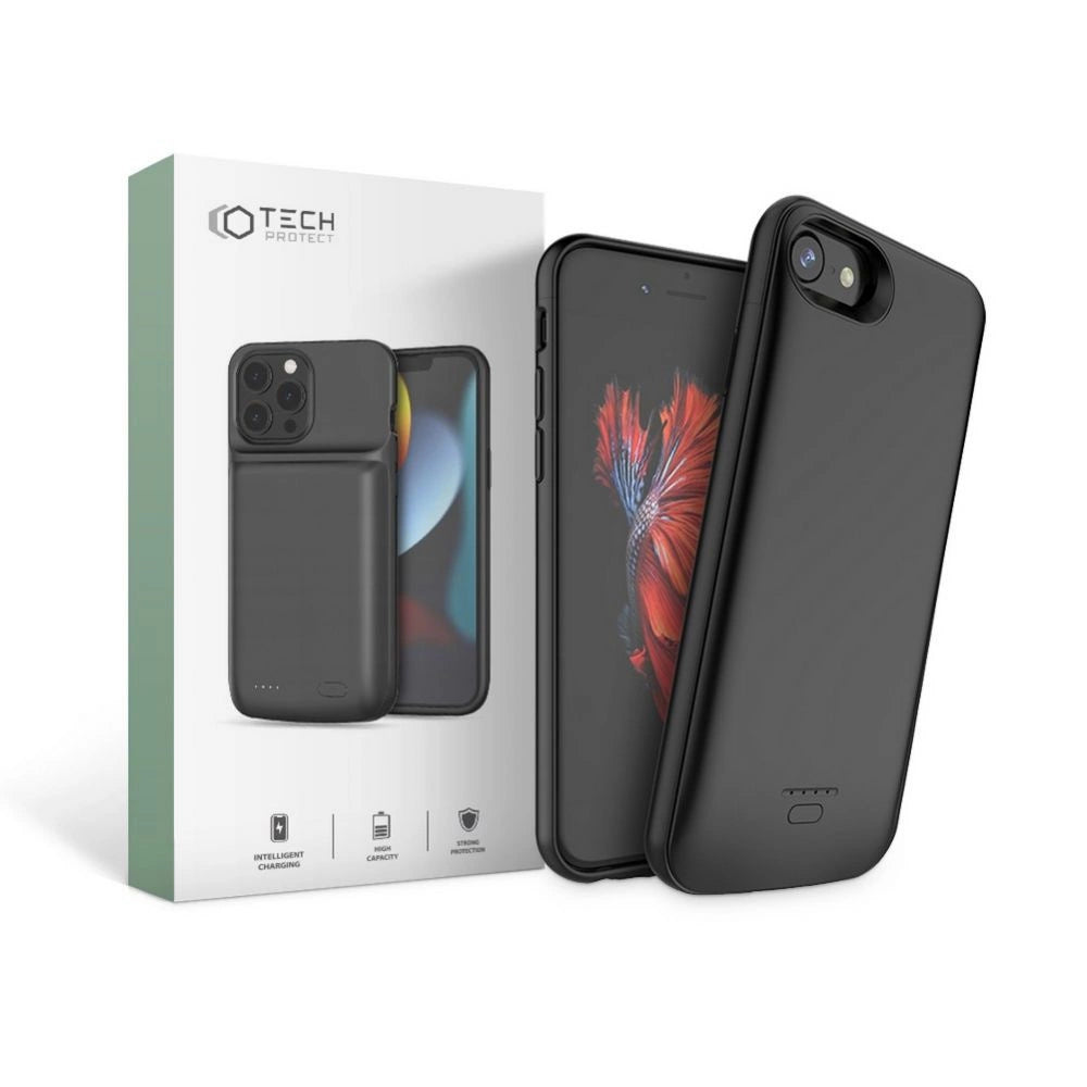 Tech-Protect Battery Pack Case for iPhone 6 / 6S / 7 / 8 / SE 2020 / 2022 with 3200mAh Powerbank - Black_0
