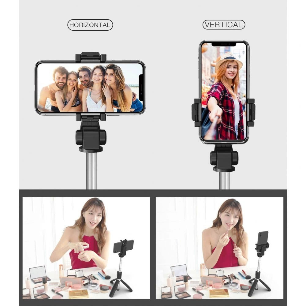 Tech-Protect L01S Bluetooth Selfie Stick with Tripod up to 70cm - Black_11