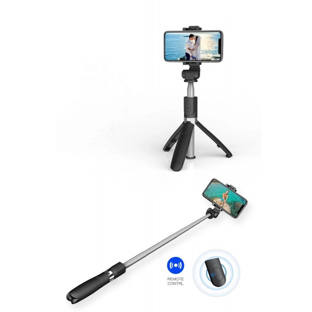 Tech-Protect L01S Bluetooth Selfie Stick with Tripod up to 70cm - Black_4