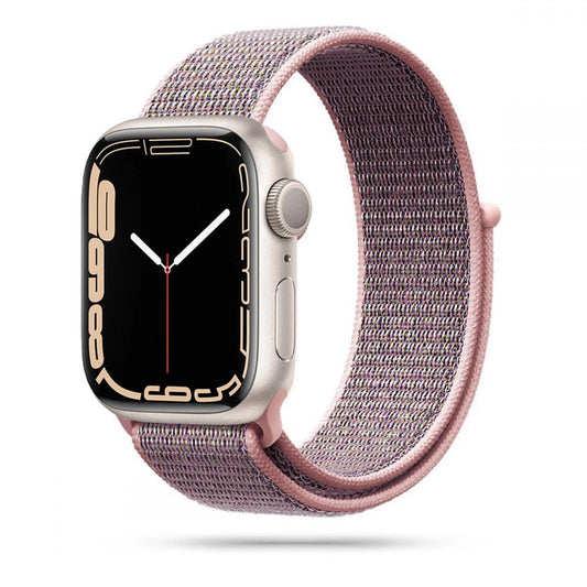 Tech-Protect Nylon Strap for Apple Watch 4 / 5 / 6 / 7 / 8 / 9 / SE (38/40/41 mm) - Pink_0