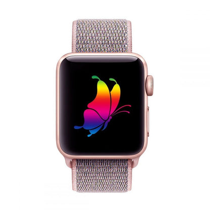 Tech-Protect Nylon Strap for Apple Watch 4 / 5 / 6 / 7 / 8 / 9 / SE (38/40/41 mm) - Pink_1