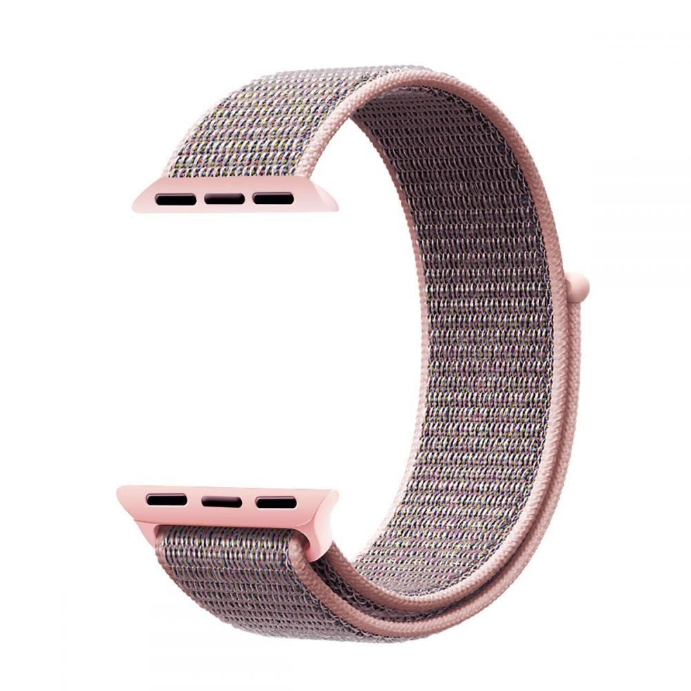 Tech-Protect Nylon Strap for Apple Watch 4 / 5 / 6 / 7 / 8 / 9 / SE (38/40/41 mm) - Pink_2