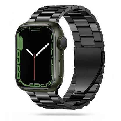 Tech-Protect Stainless Bracelet for Apple Watch 4 / 5 / 6 / 7 / 8 / 9 / SE / Ultra 1 / 2 (42/44/45/49 mm) - Black_0