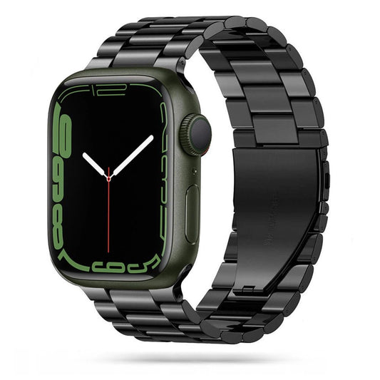 Tech-Protect Stainless Bracelet for Apple Watch 4 / 5 / 6 / 7 / 8 / 9 / SE / Ultra 1 / 2 (42/44/45/49 mm) - Black_0