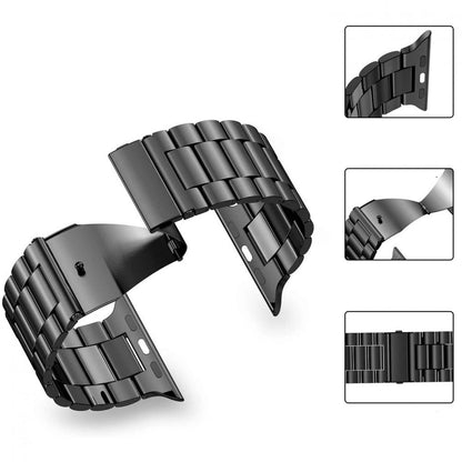 Tech-Protect Stainless Bracelet for Apple Watch 4 / 5 / 6 / 7 / 8 / 9 / SE / Ultra 1 / 2 (42/44/45/49 mm) - Black_1