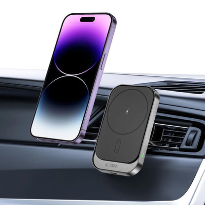 Tech-Protect CW19 MagSafe magnetic car holder with 15W inductive charger for air vent - black_4