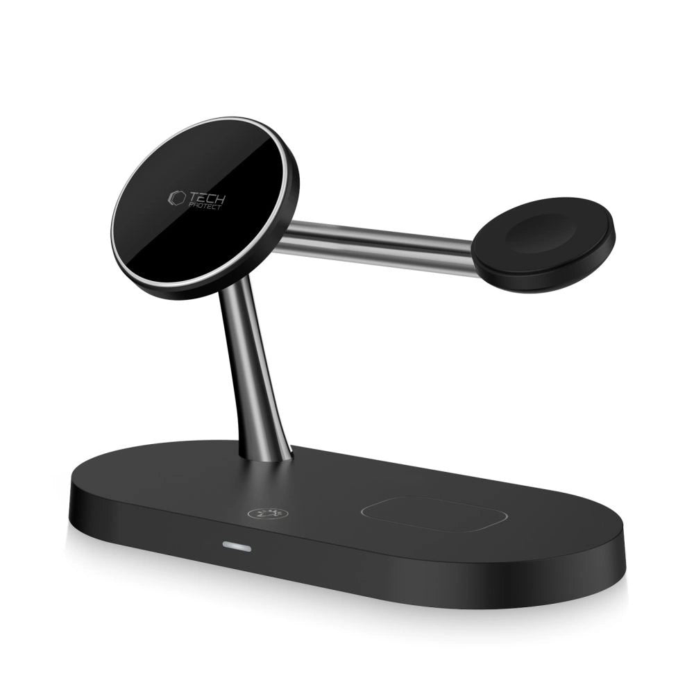 Tech-Protect A12 3in1 MagSafe Inductive Charger for Smartphone/Headphones/Smartwatch - Black_2