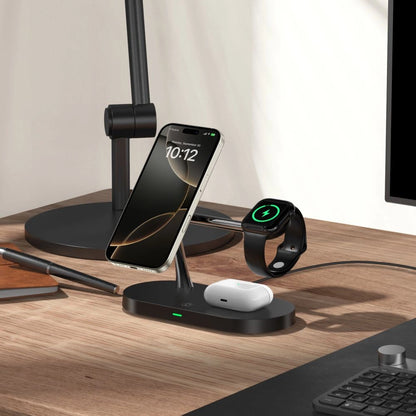 Tech-Protect A12 3in1 MagSafe Inductive Charger for Smartphone/Headphones/Smartwatch - Black_4