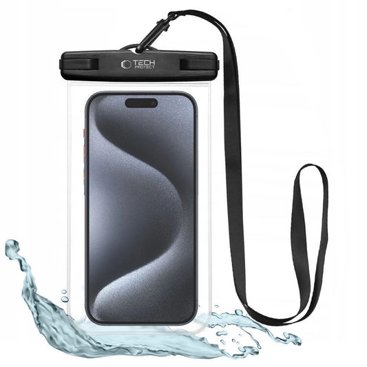 Tech-Protect UWC7 waterproof case universal for smartphones up to 6.9" - black_0