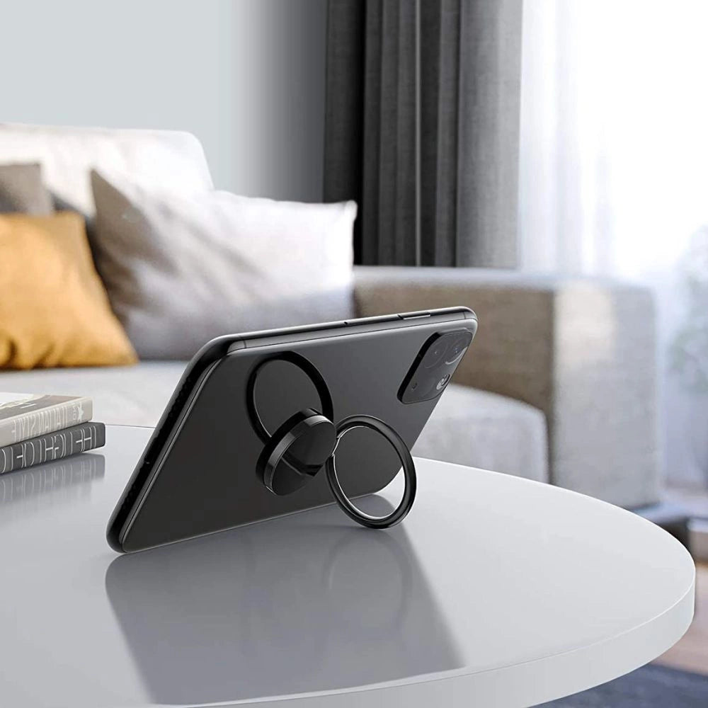 Tech-Protect Magnetic Phone Ring Holder / Ring with Stand Function - Black_1
