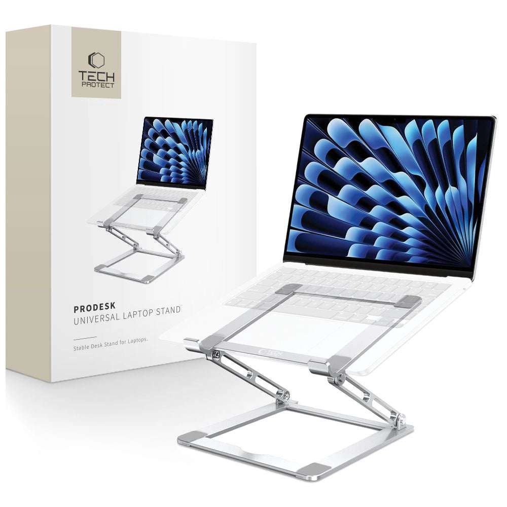 Tech-Protect ULS400 universal foldable stand for laptops up to 17&quot; - silver_0