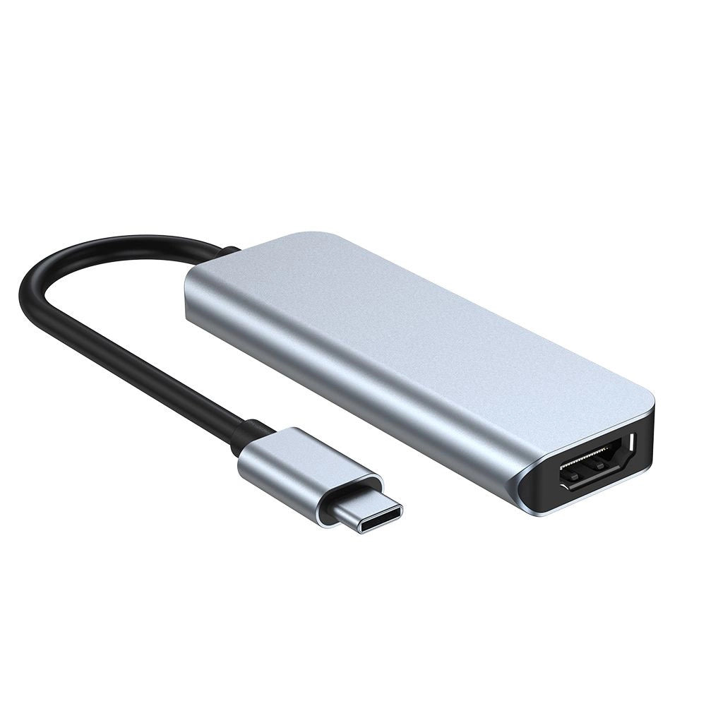 HUB Tech-Protect V2 4in1 USB-C - USB-A 3.0 / USB-A 2.0 / USB-C / HDMI - gray_3