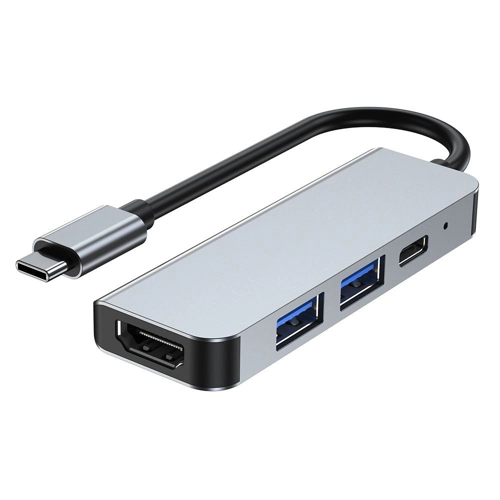 HUB Tech-Protect V2 4in1 USB-C - USB-A 3.0 / USB-A 2.0 / USB-C / HDMI - gray_4