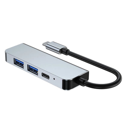 HUB Tech-Protect V2 4in1 USB-C - USB-A 3.0 / USB-A 2.0 / USB-C / HDMI - gray_5
