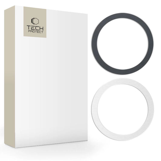 Tech-Protect MagMat MagSafe magnetic ring universal - black / silver (2 pcs.)_0